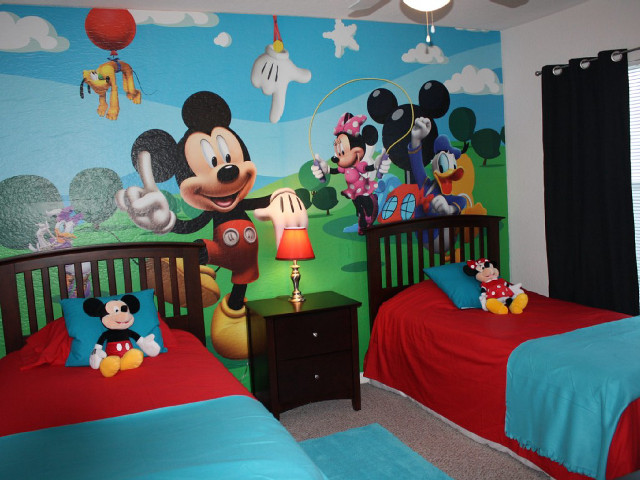 Mickey mouse bedroom wallpaper bedding free wallpaper - medium preview image
