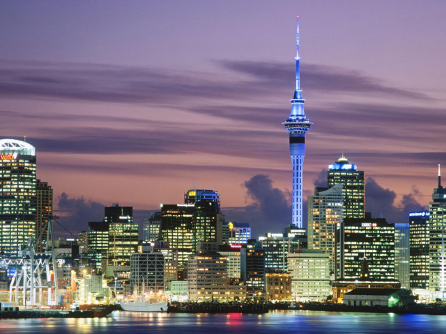 City skyline tall tower night free wallpaper - medium preview image