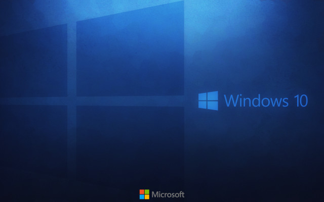Blue wall windows10 logo background free wallpaper - medium preview image
