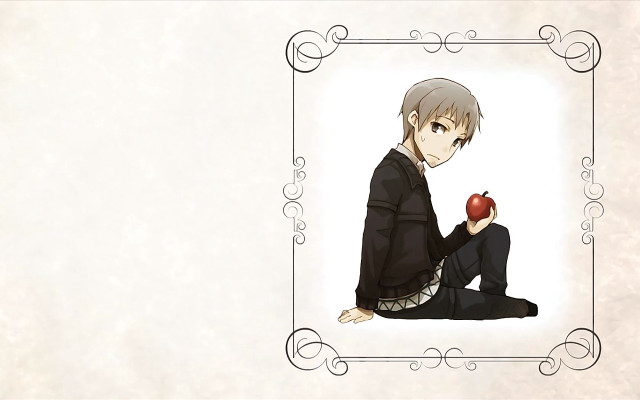 Man sitting apple frame around free wallpaper - medium preview image