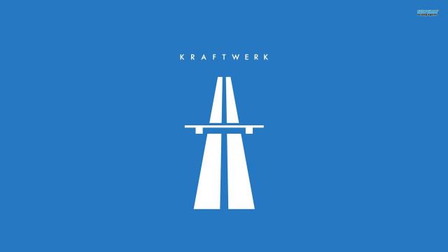 Highway kaaffwerk minimal poster blue free wallpaper - medium preview image