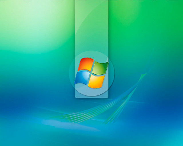Blue green background windows logo free wallpaper - medium preview image