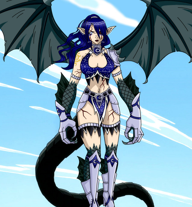 Woman dragon body wings back free wallpaper - medium preview image