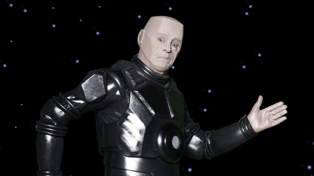 Man black suit helmet hand #2 free wallpaper - medium preview image