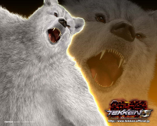 White bear open mouth teeth free wallpaper - medium preview image