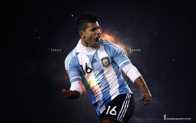 Man soccer uniform screaming hands free wallpaper - medium preview image