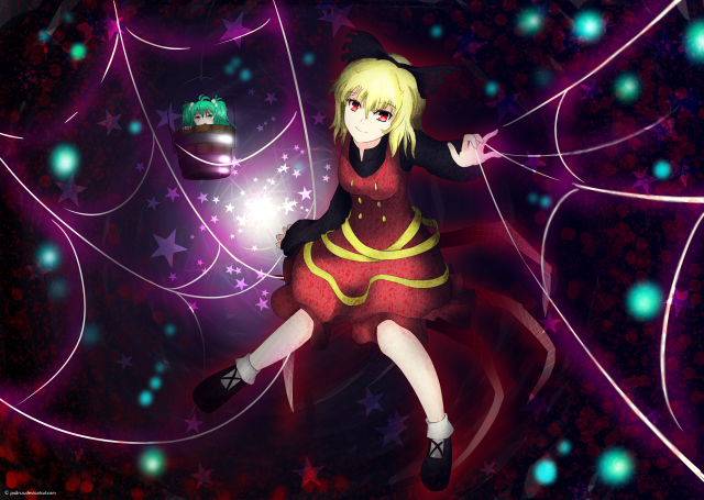 Girl dancing red dress starry free wallpaper - medium preview image