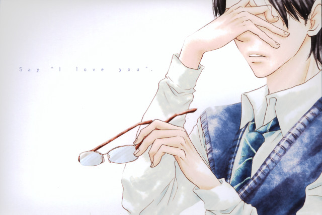 Man holding glasses sad expression free wallpaper - medium preview image
