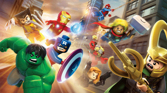 Lego city hero person scene free wallpaper - medium preview image