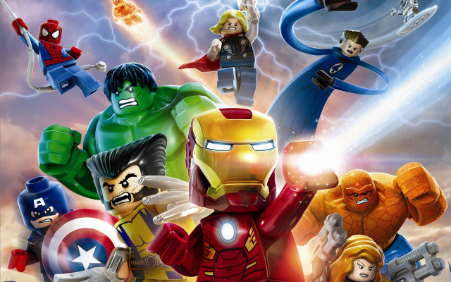 Legos sky lightning man group free wallpaper - medium preview image