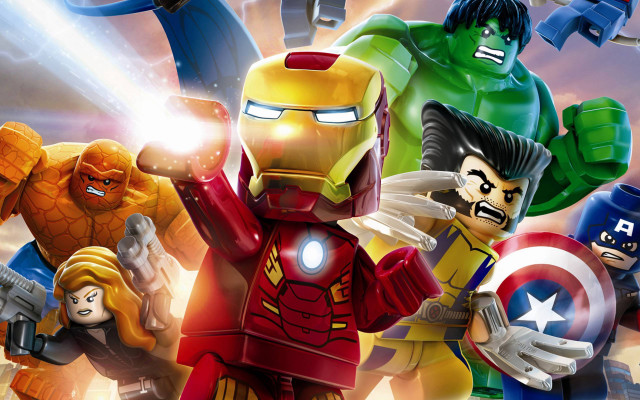 Lego avengers movie poster foreground free wallpaper - medium preview image