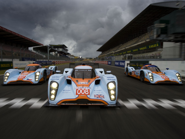 Race cars track cloudy sky free wallpaper - medium preview image