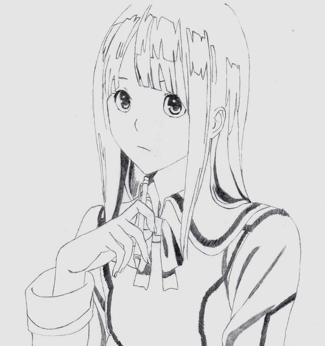 Girl long hair tie smile free wallpaper - medium preview image