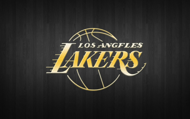 Lakers logo black background gold #2 free wallpaper - medium preview image