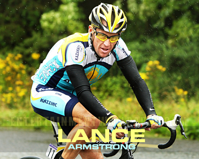 Man riding bike rainy day free wallpaper - medium preview image