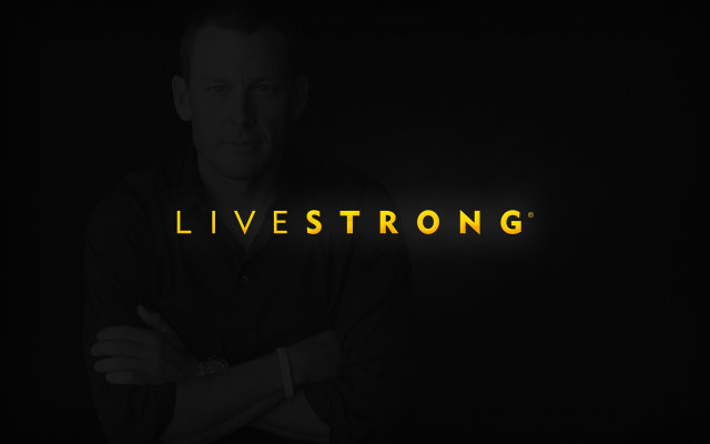 Man black background livestrong yellow free wallpaper - medium preview image