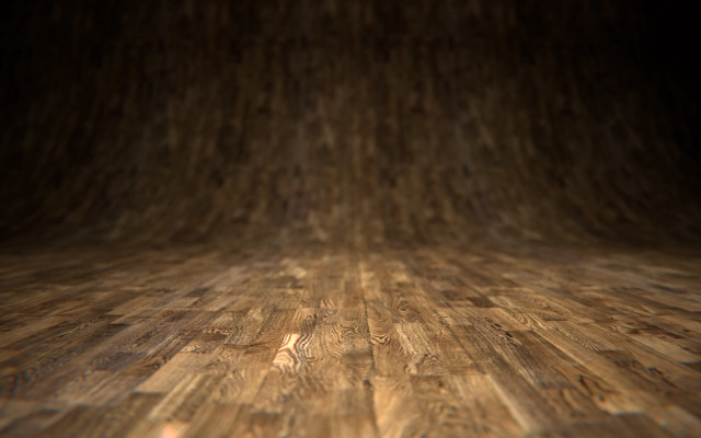 Woodfloor darkbackground lightcenter photorealism raytraced free wallpaper - medium preview image