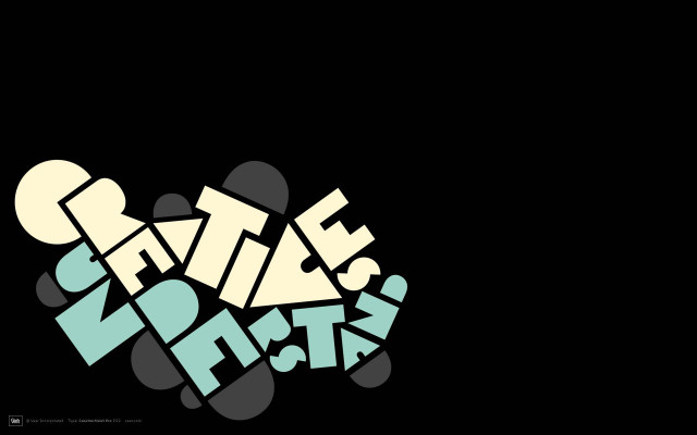 Black background graffiti typography illustration free wallpaper - medium preview image