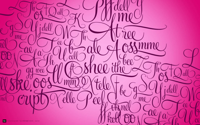 Pink background black lettering text free wallpaper - medium preview image