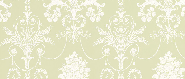 Floral wallpaper white background light free wallpaper - medium preview image
