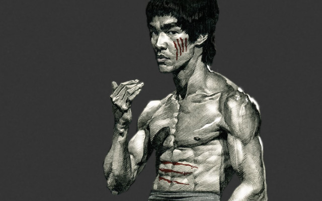 Bloody man tennis racket chest free wallpaper - medium preview image