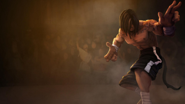 Man costumed kick sword darkroom free wallpaper - medium preview image