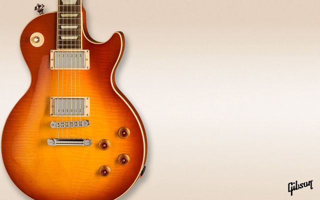 Guitar brown body white background #2 free wallpaper - medium preview image