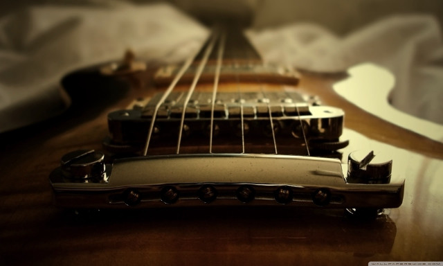 Guitar neck strings tabletop sheet free wallpaper - medium preview image