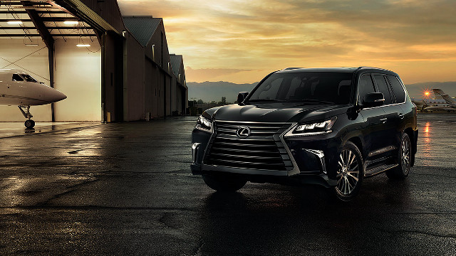 Black suv plane hangar sunset free wallpaper - medium preview image