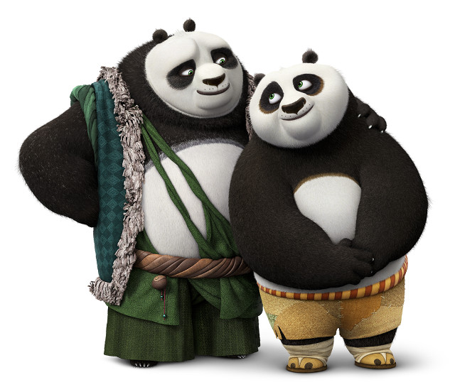 Pandas costume holding hands together free wallpaper - medium preview image