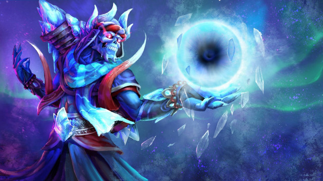 Hearthstone character holding ball blue free wallpaper - medium preview image