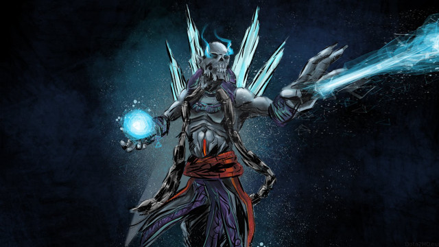 Man sword ball dark background free wallpaper - medium preview image