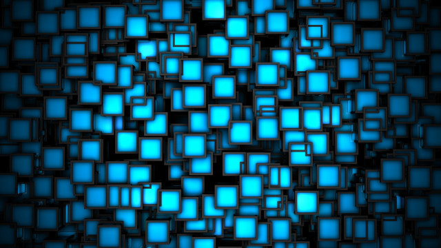 Blue background squares pattern design #4 free wallpaper - medium preview image