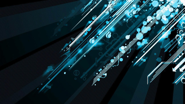 Blue black background lines dots free wallpaper - medium preview image