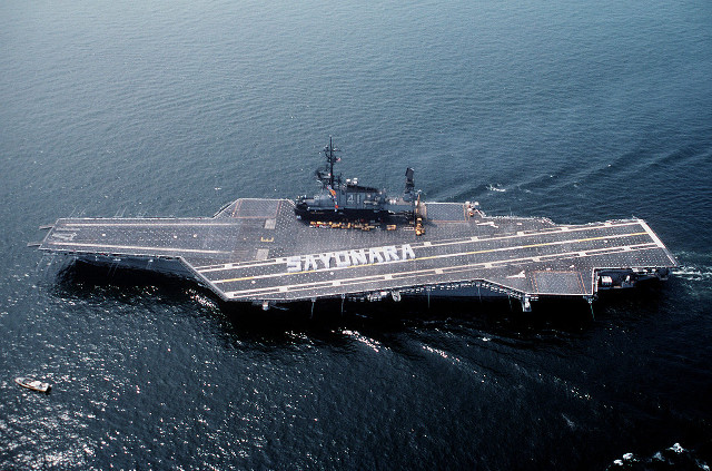Aircraft carrier ocean boat background free wallpaper - medium preview image