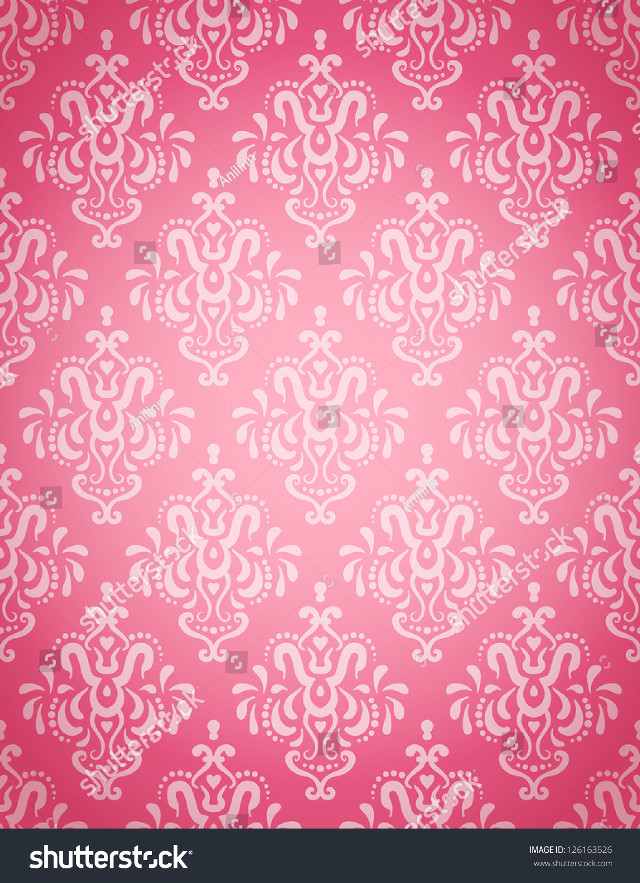Pink white floral wallpaper pattern free wallpaper - medium preview image