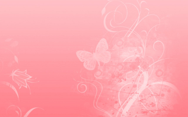 Pink background butterflies white swirl free wallpaper - medium preview image