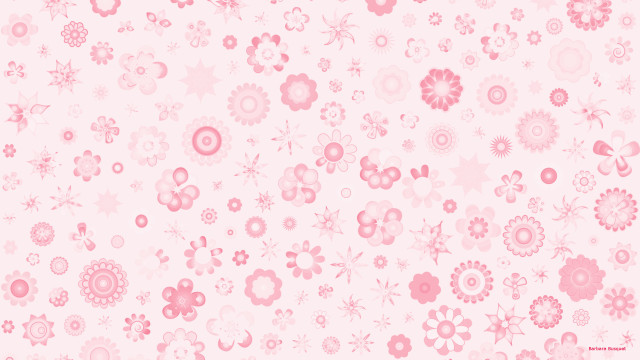 Pink white flower pattern background #2 free wallpaper - medium preview image