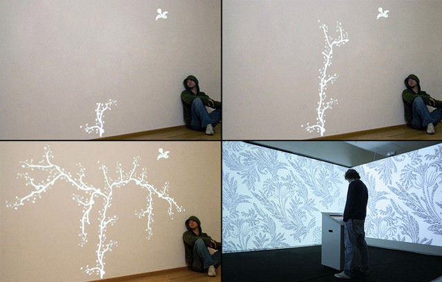 Man sitting floor wall tree free wallpaper - medium preview image