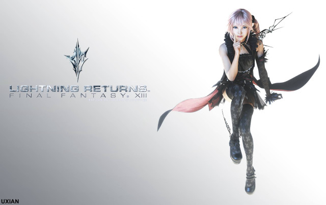 Woman pinkhair blackclothes knife sword free wallpaper - medium preview image