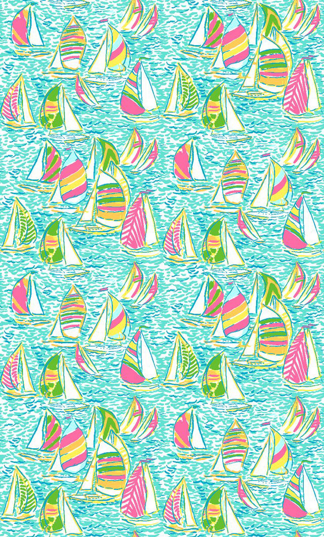 Colorful sailboats ocean blue white free wallpaper - medium preview image