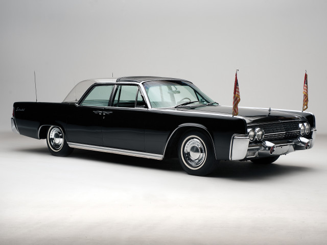 Black car american flags roof free wallpaper - medium preview image
