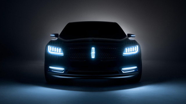 Car headlights dark background light free wallpaper - medium preview image