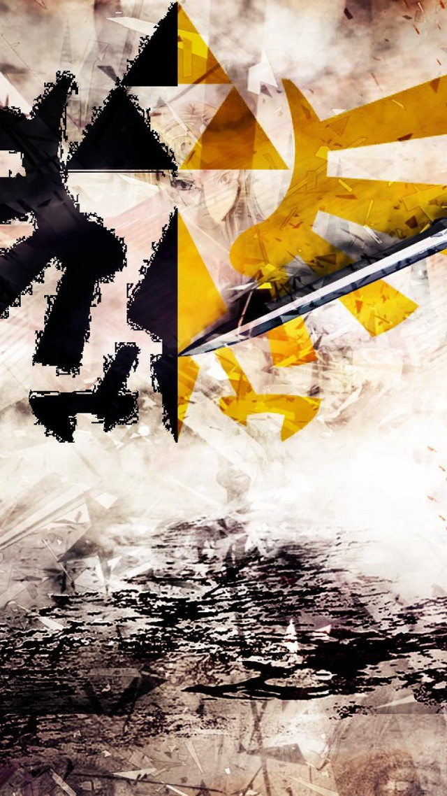 Yellow black arrow abstract splash free wallpaper - medium preview image