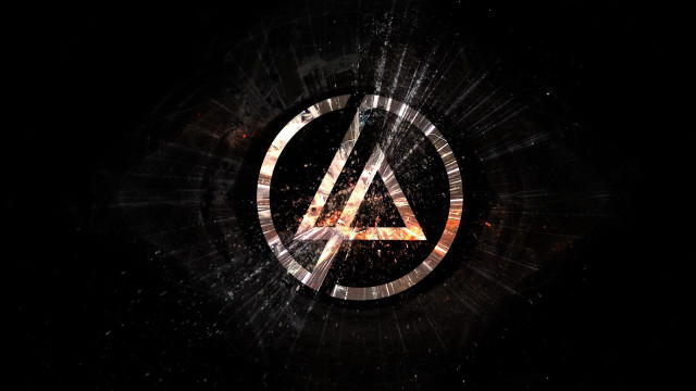 Dark background lightning effect logo #2 free wallpaper - medium preview image