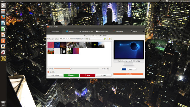 Computer screen city night webpage free wallpaper - medium preview image