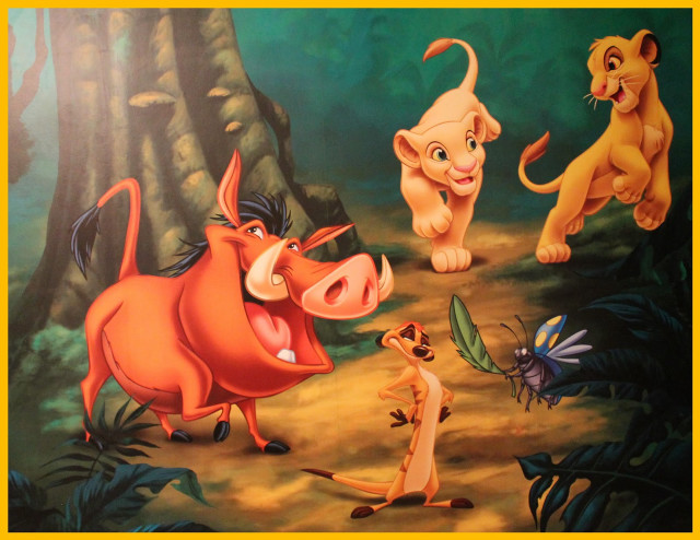 Lion jungle animals butterfly bug free wallpaper - medium preview image