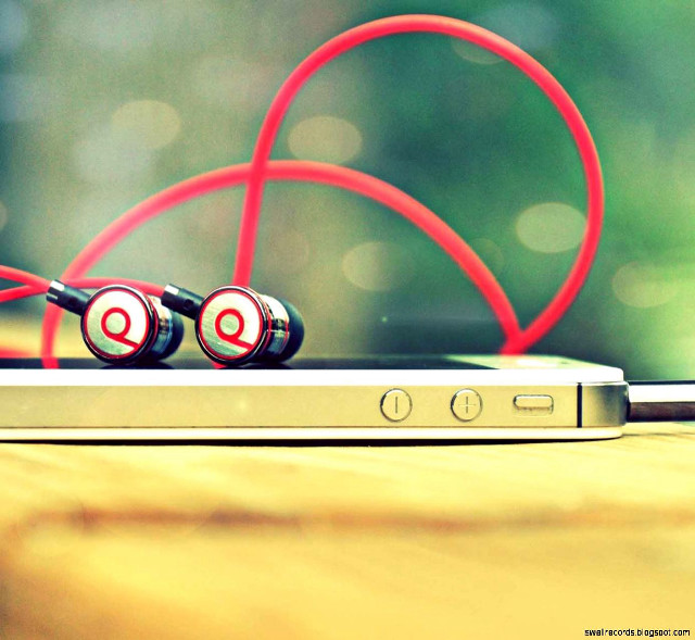 Headphones laptop redcord sunset sky free wallpaper - medium preview image
