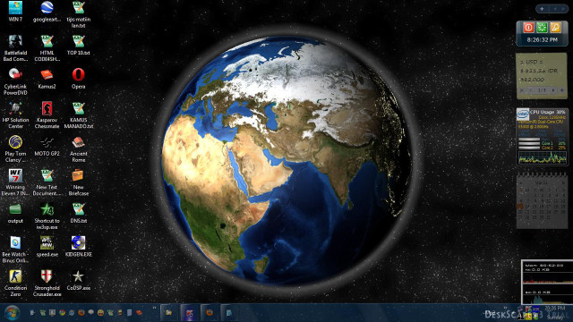 Computer screen earth keyboard side free wallpaper - medium preview image
