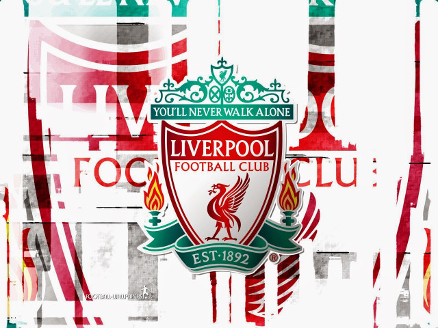 Liverpool crest wall red green free wallpaper - medium preview image